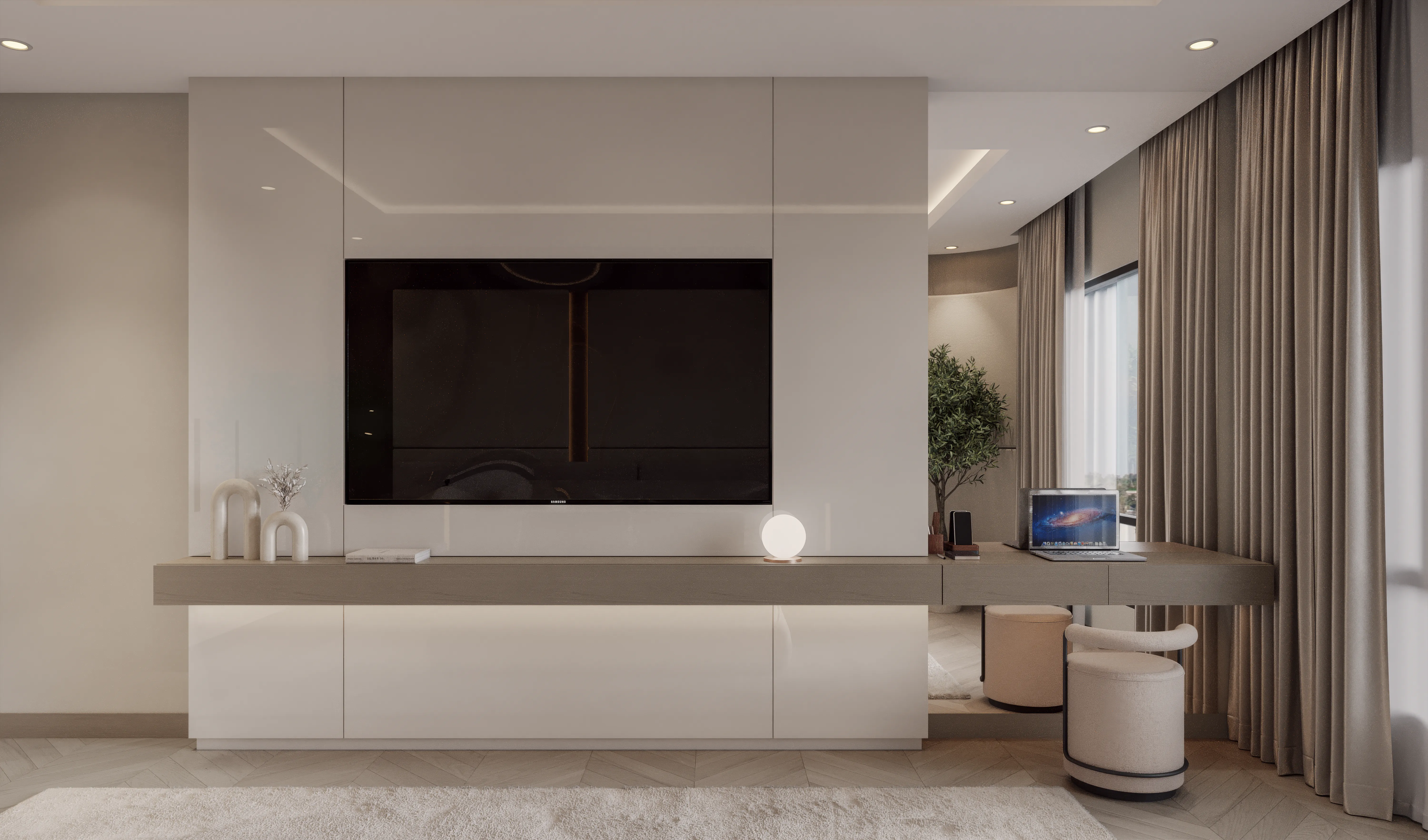 Vanity And Media Wall